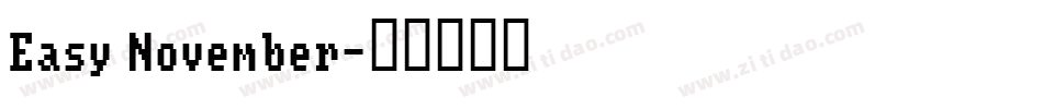Easy November字体转换